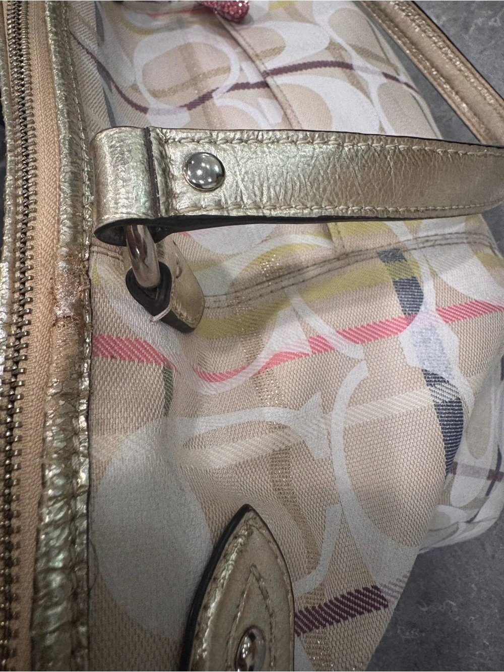 Coach shoulder tote